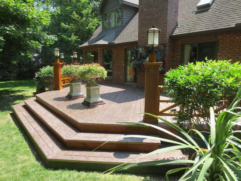 Hard landscaping garden transformation in Durham