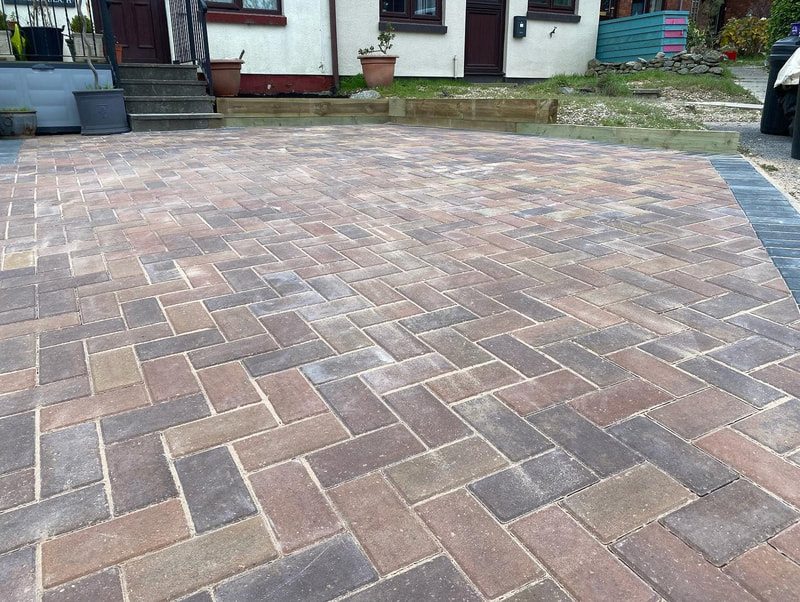 Completed block paving installation in Durham