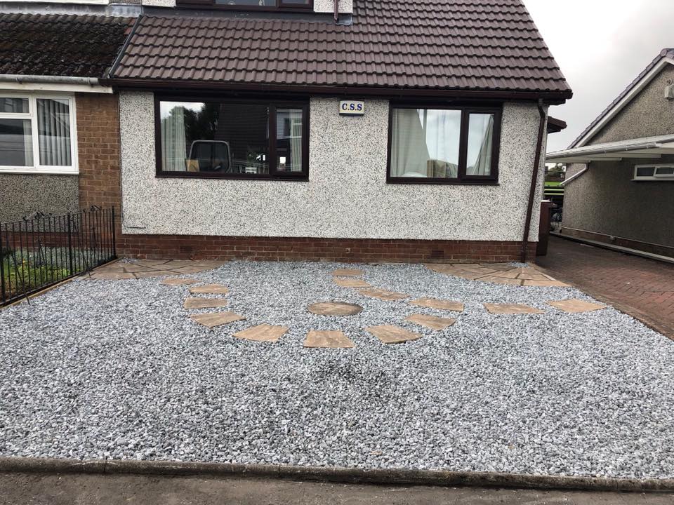 Gravel driveway installation in Durham